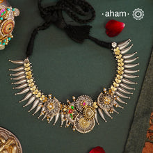 One of a kind statement wearable art pieces. An eclectic mix of elements, with a play of colours, textures, forms and workmanship. Crafted in 92.5 Silver with two tones and kundan highlights makes this neckpiece so versatile and unique.&nbsp; Modern Heirloom pieces that can be worn across generations.