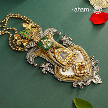 Noori Two Tone Shreenathji  Silver Neckpiece