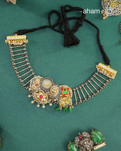 One of a kind statement wearable art pieces.&nbsp;An eclectic mix of elements, with a play of colours, textures, forms and workmanship. Crafted in Silver with two tones and kundan highlights and beautiful cultured pearls that makes this neckpiece so versatile and unique. Modern Heirloom pieces that can be worn across generations.