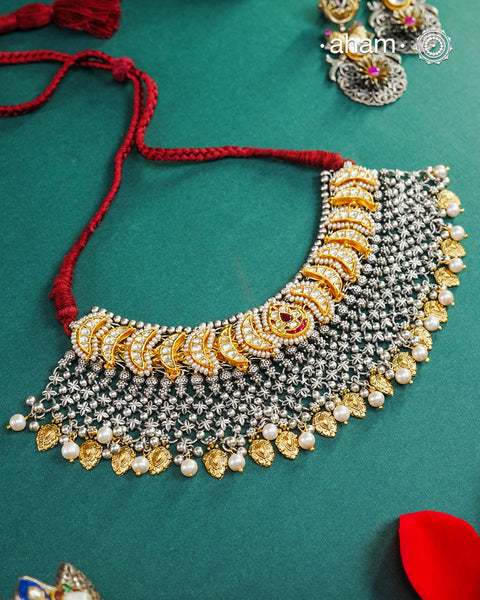 Noori Two Tone Silver Neckpiece