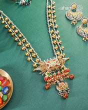 One of a kind statement wearable art pieces.An eclectic mix of elements, with a play of colours, textures, forms and workmanship. Crafted in Silver with two tones and kundan highlights and beautiful cultured pearls that makes this neckpiece so versatile and unique. Modern Heirloom pieces that can be worn across generations.