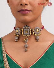Bandhel Two Tone Silver Choker