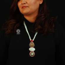 This exquisitely detailed Ira Stone Silver Neckpiece is the perfect choice for your next Cocktail Party evening. Its combination of classical design and modern materials ensures you will make an unforgettable statement. Handcrafted from sterling silver with an Amazonite stone and strands of sea blue beads, you'll be the star of the show.