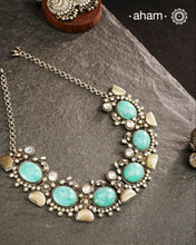 Ira Turquoise Silver Neckpiece