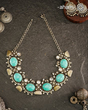 Ira Turquoise Silver Neckpiece