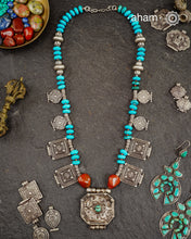 Himalayan Turquoise Gau Silver Neckpiece