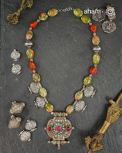 Ladakh Gau and Unakite Silver Neckpiece