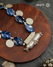 Sodolite & Silver Amulet Neckpiece