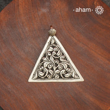 Silver Pendant in 92.5 sterling silver with Chitai work.
(Does not include chain)