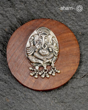 Beautiful Ganeshji Pendant crafted in 92.5 silver.