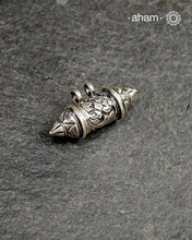 Mewad Chitai Silver Amulet pendant. Opens on one side. Crafted in 92.5 silver.
