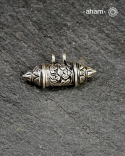 Mewad Chitai Silver Amulet pendant. Opens on one side. Crafted in 92.5 silver.