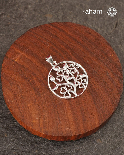 Flower Garden Silver Pendant in 925 silver