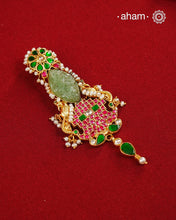 Festive Gold Polish Silver Pendant