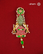 Festive Gold Polish Silver Pendant