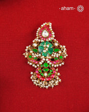 Festive Gold Polish Silver Pendant