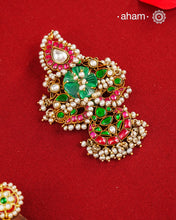 Festive Gold Polish Silver Pendant