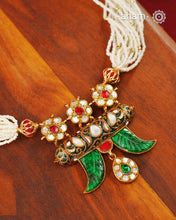 Kundan Gold Polish Silver Pendant