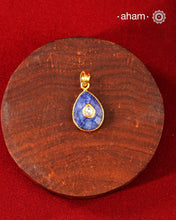 Lapiz Gold Polish Silver Pendant