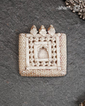 Beautiful handcrafted tribal silver Jharokha pendant from a bygone area, that bring back memories and stories of that time. Wear it with a long chain or with a black thread, or layer them to create a distinct look.