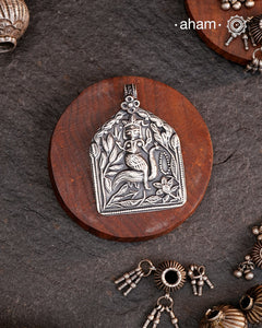 Discover the charm of traditional craftsmanship with our Handmade 92.5 Sterling Silver Lord Kartikeyan Amulet Pendant.Expertly crafted using the thapi (stamp die) technique, this pendant reflects the age-old artistry of India’s tribal communities. Known by various names like Kavach, Mandaliya, Patri, and Kathla, amulet pendants have long been cherished as symbols of passive worship—a way to keep your deity, Kuldevta, or Kuldevi close to your heart. 
