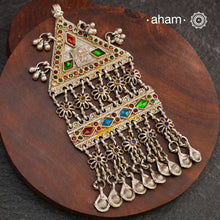 Beautiful handcrafted tribal silver pendant from a bygone area, that bring back memories and stories of that time. Wear it with a long chain or with a black thread, or layer them to create a distinct look.