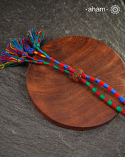 Beautiful handcrafted tribal silver amulet pendant with hanging Ghunroos. Comes with stunning kutchi vintage beadwork that has been restored.
