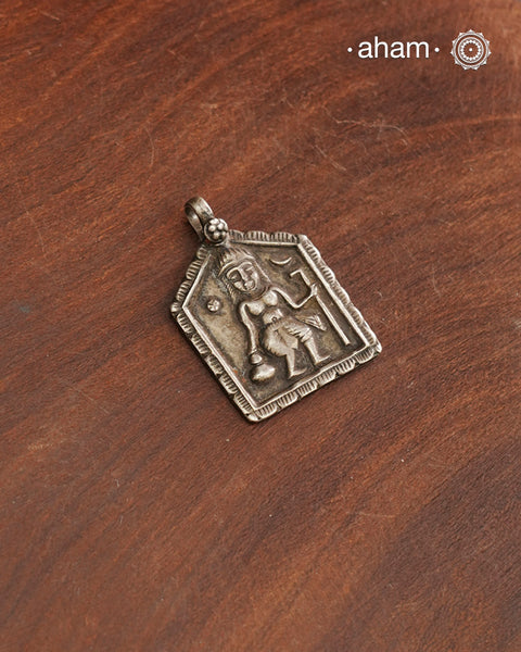 Discover the charm of traditional craftsmanship with our tribal silver pendant.Expertly crafted using the thapi (stamp die) technique, this pendant reflects the age-old artistry of India’s tribal communities. Known by various names like Kavach, Mandaliya, Patri, and Kathla, amulet pendants have long been cherished as symbols of passive worship—a way to keep your deity, Kuldevta, or Kuldevi close to your heart.