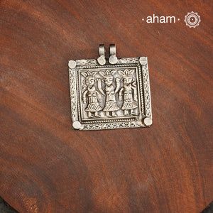 Tribal Ahoi Mata Silver Pendant