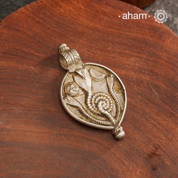 Tribal Snake Silver Pendant