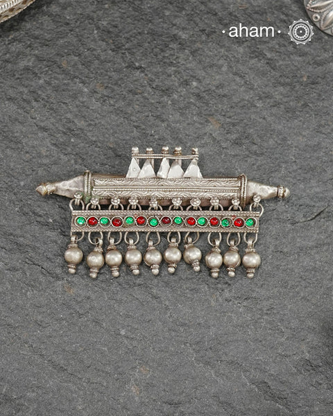 Beautiful handcrafted tribal silver amulet pendant from a bygone area, that bring back memories and stories of that time.&nbsp;Wear it with a long chain or with a black thread, or layer them to create a distinct look.