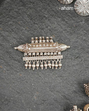 Beautiful handcrafted tribal silver amulet pendant from a bygone area, that bring back memories and stories of that time.Wear it with a long chain or with a black thread, or layer them to create a distinct look.