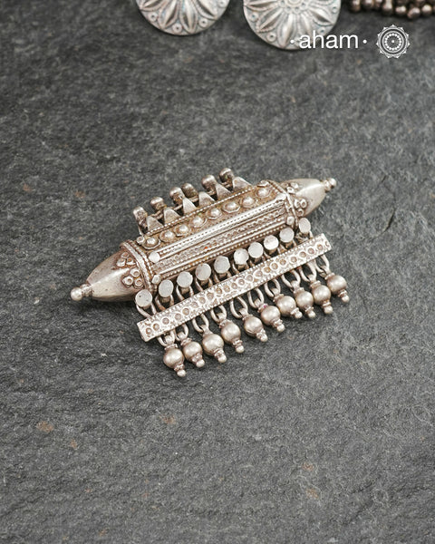 Beautiful handcrafted tribal silver amulet pendant from a bygone area, that bring back memories and stories of that time.Wear it with a long chain or with a black thread, or layer them to create a distinct look.