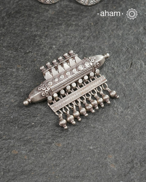 Beautiful handcrafted tribal silver amulet pendant from a bygone area, that bring back memories and stories of that time. Wear it with a long chain or with a black thread, or layer them to create a distinct look.
