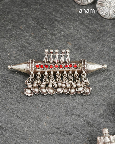 Beautiful handcrafted tribal silver amulet pendant from a bygone area, that bring back memories and stories of that time.Wear it with a long chain or with a black thread, or layer them to create a distinct look.