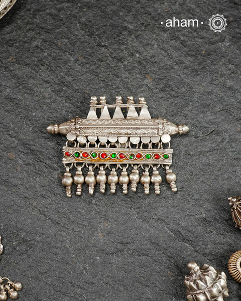 Beautiful handcrafted tribal silver amulet pendant from a bygone area, that bring back memories and stories of that time.&nbsp;Wear it with a long chain or with a black thread, or layer them to create a distinct look.