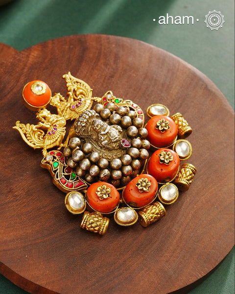 Krishna Two Tone Silver Pendant