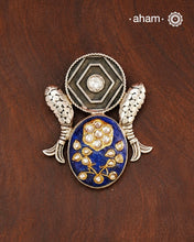 Handmade Ira stone pendant with Mughal Inspired intricate floral inlay work in semi precious stone setting, encased in silver. Wear it long or short with a chain of your choice, or a smart silver Hasli. A piece so timeless that it can we worn across generations. Please note, each piece created in this series is unique and one of a kind.
(Does not include chain)