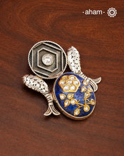 Handmade Ira stone pendant with Mughal Inspired intricate floral inlay work in semi precious stone setting, encased in silver. Wear it long or short with a chain of your choice, or a smart silver Hasli. A piece so timeless that it can we worn across generations. Please note, each piece created in this series is unique and one of a kind.
(Does not include chain)