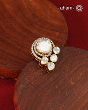 Brilliant moissanites come together in a graceful arrangement to create this elegant pendant. Crafted in 92.5 silver with a rich gold polish, it offers exceptional sparkle and timeless versatility. A beautiful choice for everyday celebrations.