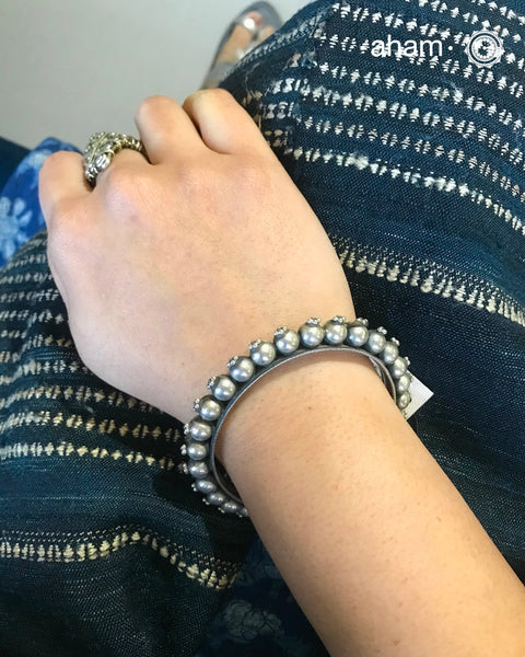 Classic Silver Hand Kada (Size:2.8)