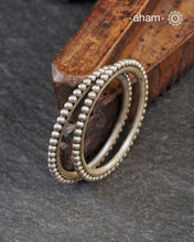 Handcrafted everyday wear bangles in 92.5 sterling silver.