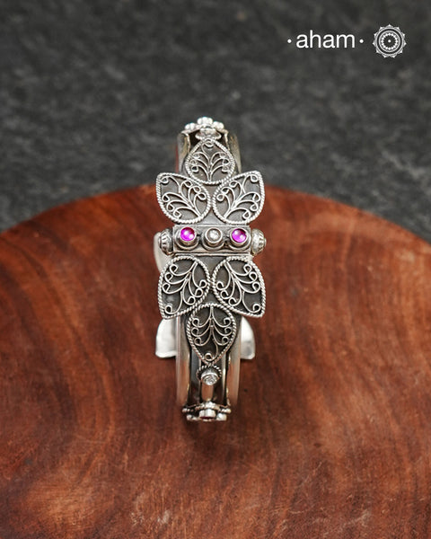 Mewad Silver Kada (Size: 2.4, Openable)