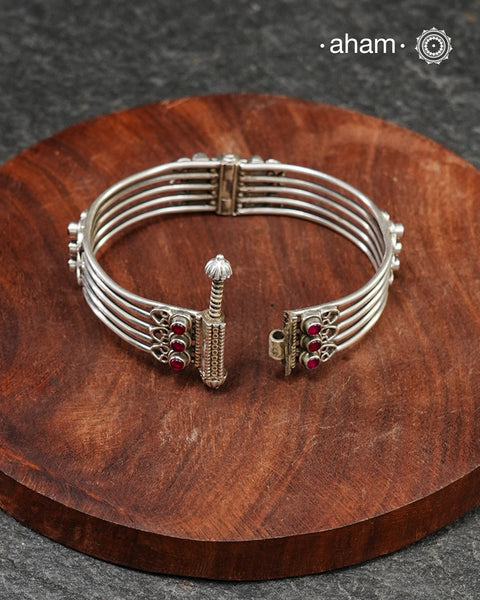 Mewad Kemp Silver Kada (Size: 2.5)