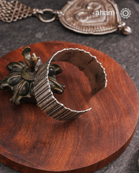 Mewad Silver HandCuff (Open Cuff)