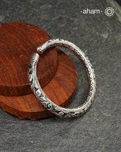 Chitai Silver Kada  (Size 2.6, Open Cuff)