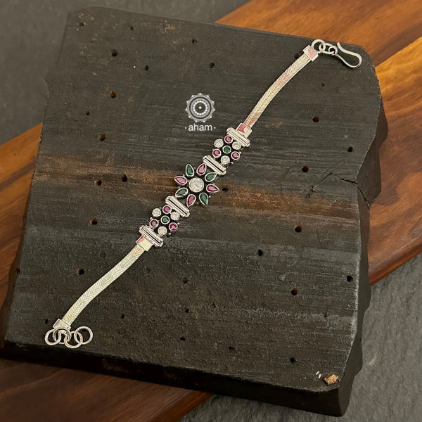 Summer Love Multi stone bracelet. Handcrafted in 92.5 sterling silver.