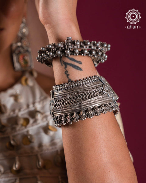 Vintage Silver Anklet Kada