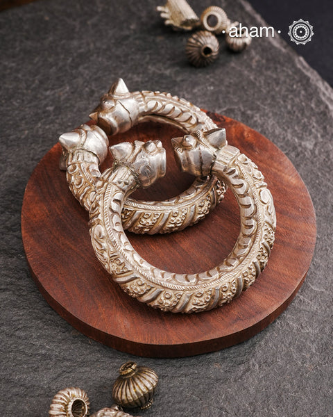 Tribal Silver Kada (Size 2.4, Openable)