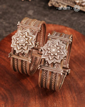 Vintage Orissa Lotus Silver Kada (Size 2.6)